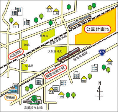 安満遺跡公園MAP
