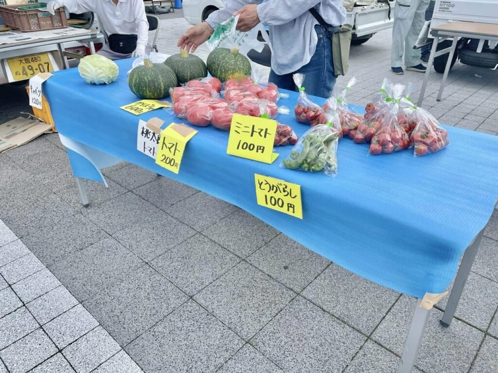 たかつき夏の農産物即売会